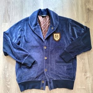 Sean John Vintage Velour Cardigan Men's Size XL